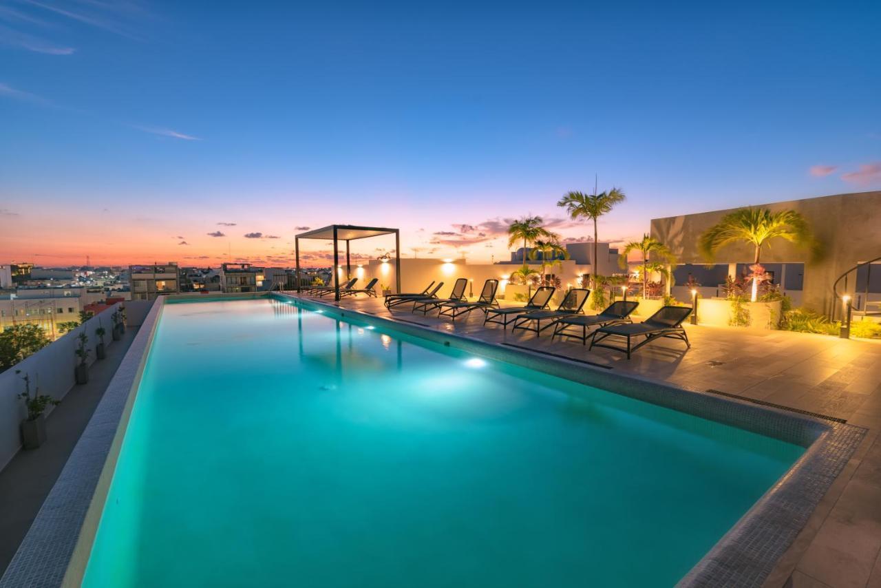 Fancy 3 Bedroom Apartments In Downtown Playa Rooftop Pool Gym Playa del Carmen Ngoại thất bức ảnh