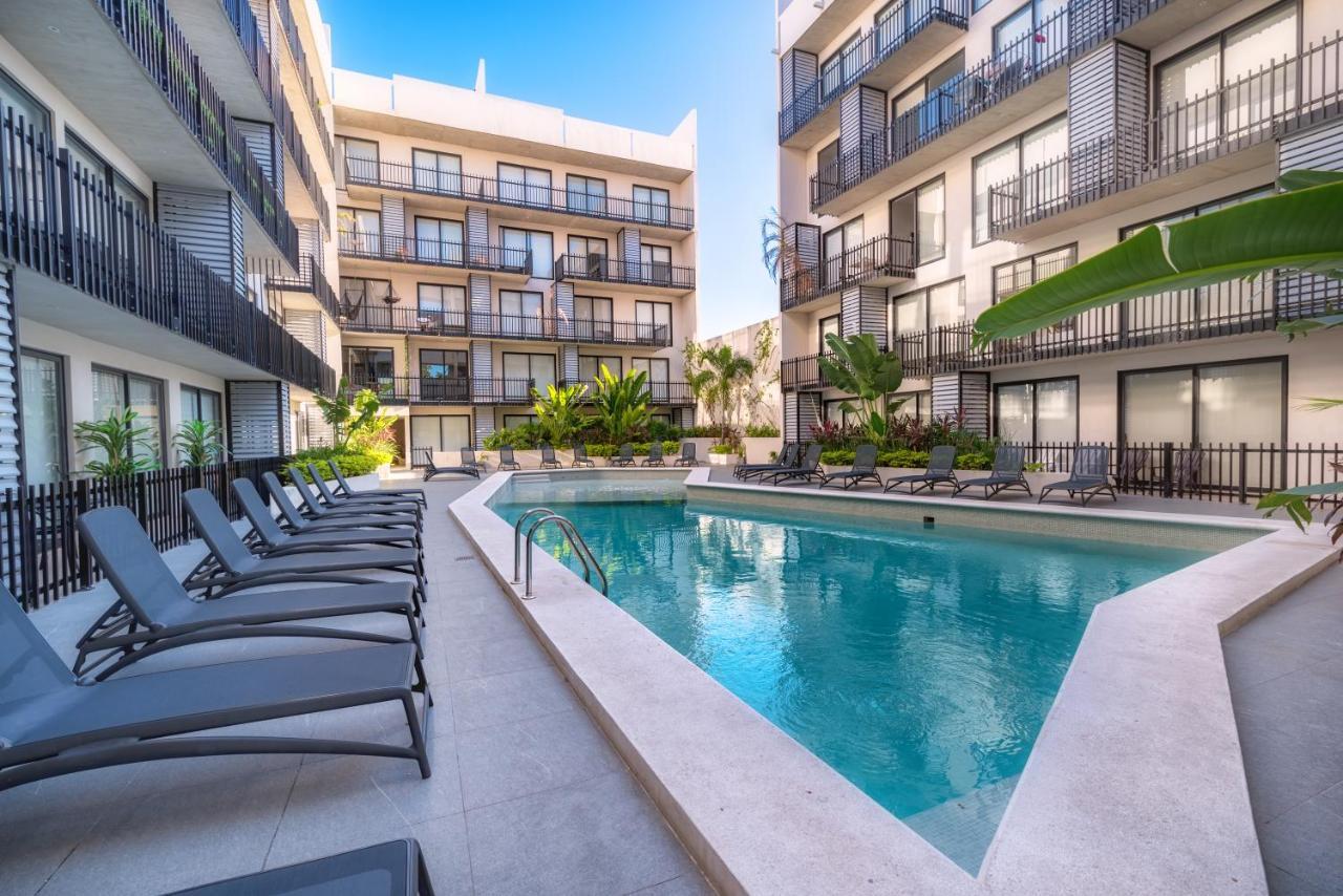 Fancy 3 Bedroom Apartments In Downtown Playa Rooftop Pool Gym Playa del Carmen Ngoại thất bức ảnh