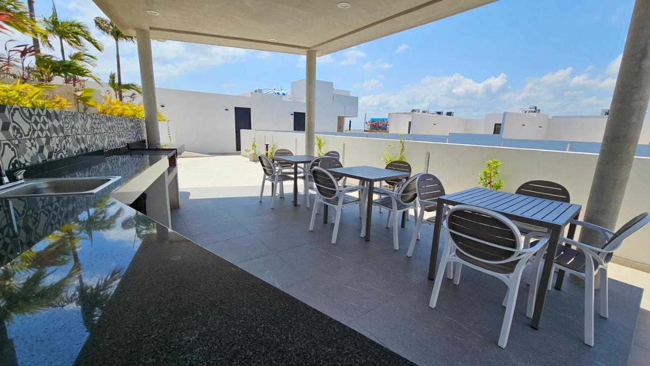Fancy 3 Bedroom Apartments In Downtown Playa Rooftop Pool Gym Playa del Carmen Ngoại thất bức ảnh